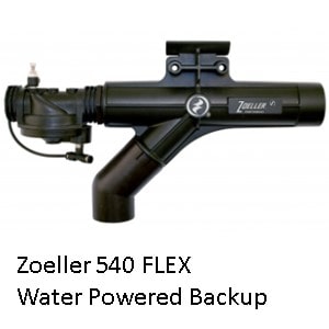 Zoeller 540 Flex Water Powered Backup Sump Pump 3 yr warranty