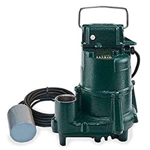 Zoeller BN98Professional Submersible Sump Pump 0.50 hp Tether Float 3 yr warranty