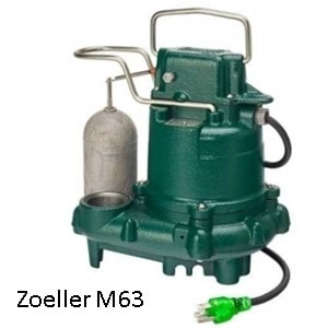 Zoeller M63 Premium Submersible Sump Pump 5 yr warranty