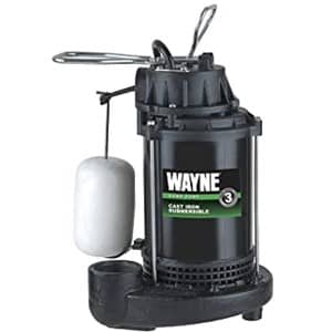 Wayne Primary Submersible Sump Pumps The CDU800 pictured shows similar specifications of other Wayne pumps